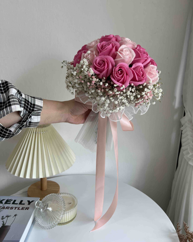 Everlasting Bridal Bouquet (Soap Flower)