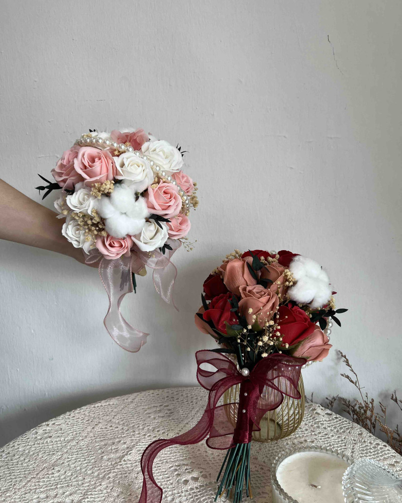 Ashley Bridal Bouquet (Soap Flower)
