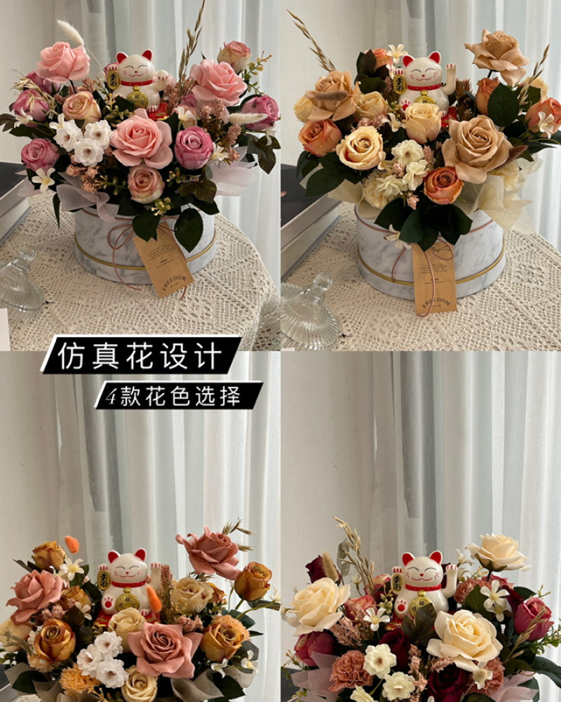 Flower Box (19) (Soap Flower + Artificial Flower)