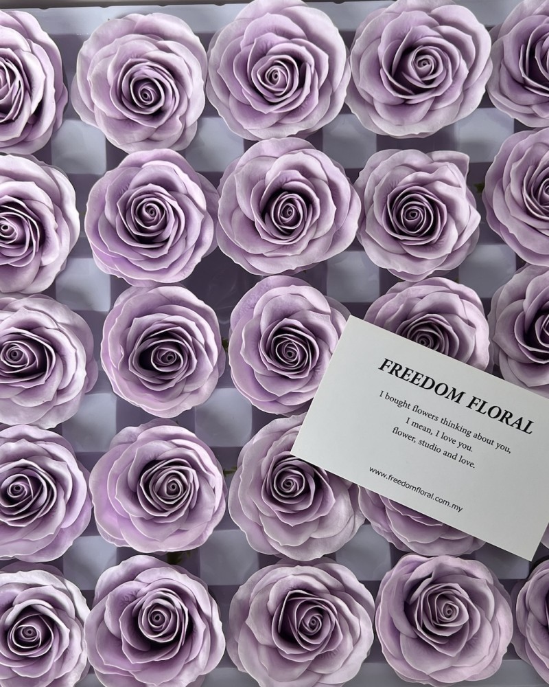 ZS Awakening Rose Soap flower 苏醒玫瑰(Lilac PP02)