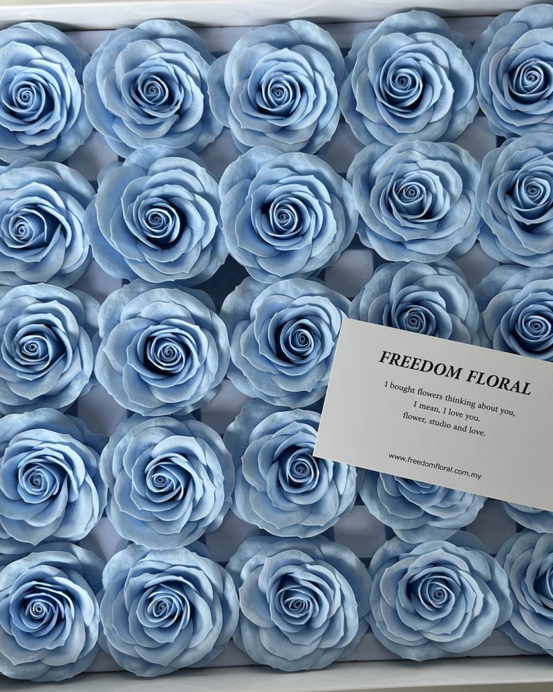 ZS Awakening Rose Soap flower 苏醒玫瑰(Sea Blue)