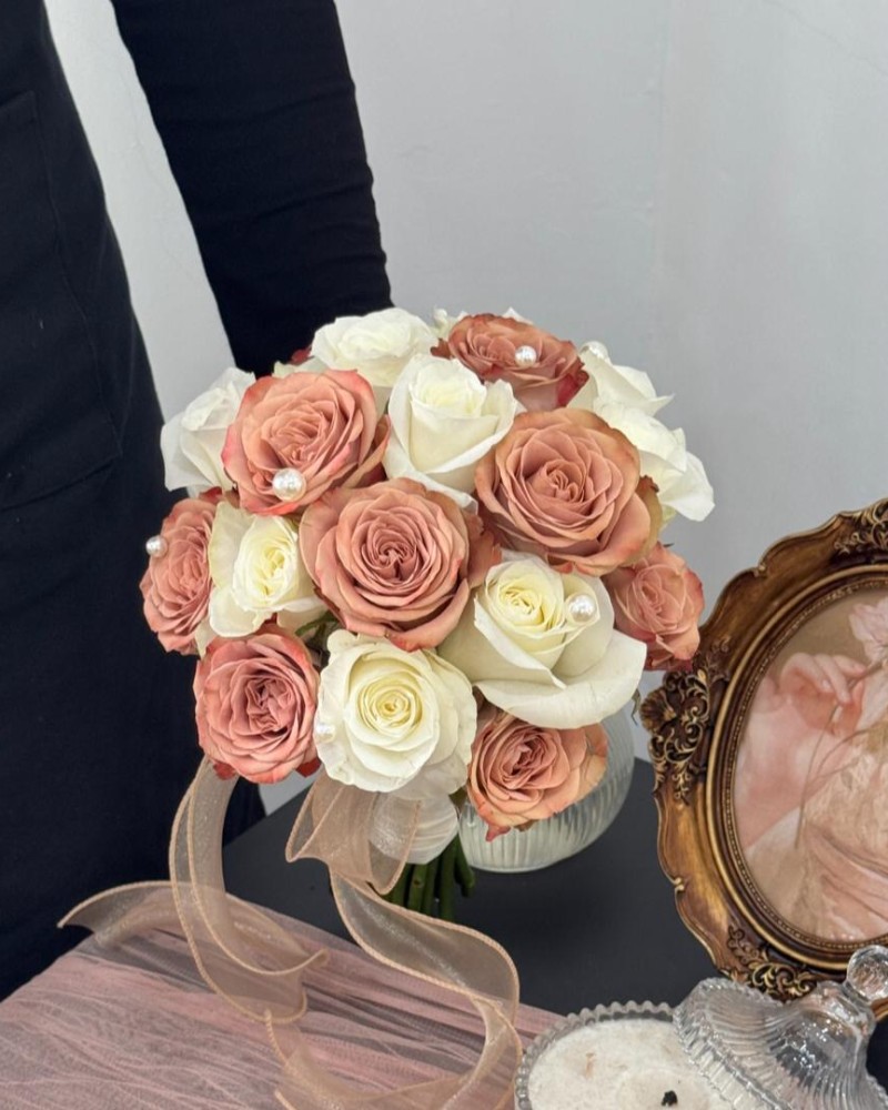 月光与拿铁 Luna & Latte Bridal Bouquet(fresh flower)