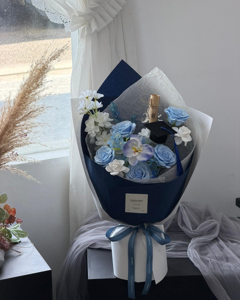 Starry Graduation (soap flower)