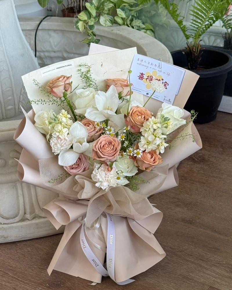 咖色浪漫 Beige Romance(fresh flower)